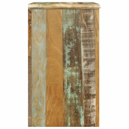 vidaXL End Table with 1 Drawer 1 Door Reclaimed Wood - Brown - 45 x 33 x 55 cm