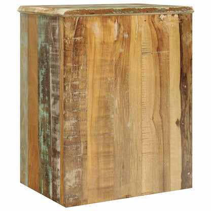 vidaXL End Table with 1 Drawer 1 Door Reclaimed Wood - Brown - 45 x 33 x 55 cm