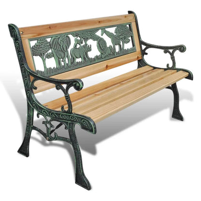 vidaXL Children Garden Bench 84 cm Wood - Brown