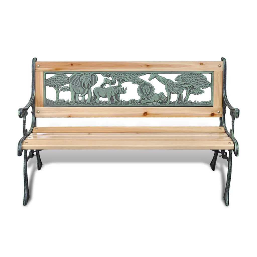 vidaXL Children Garden Bench 84 cm Wood - Brown