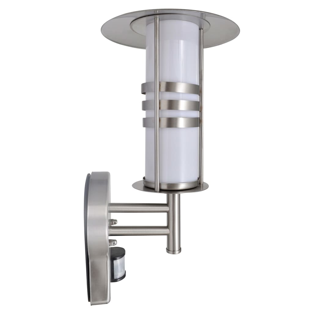 Wall Lamp Stainless Steel Pagoda Shape with Sensor - Silver