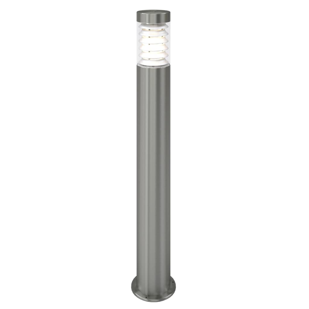 Outdoor Post Lamp Standing Floor Lamp Stainless Steel - Silver