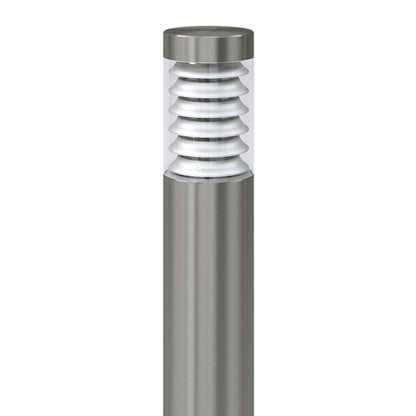 Outdoor Post Lamp Standing Floor Lamp Stainless Steel - Silver