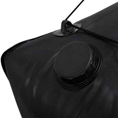 vidaXL Camp Shower Solar Shower Outdoor Bath 40 L - Black - 40 x 40 x 24 cm