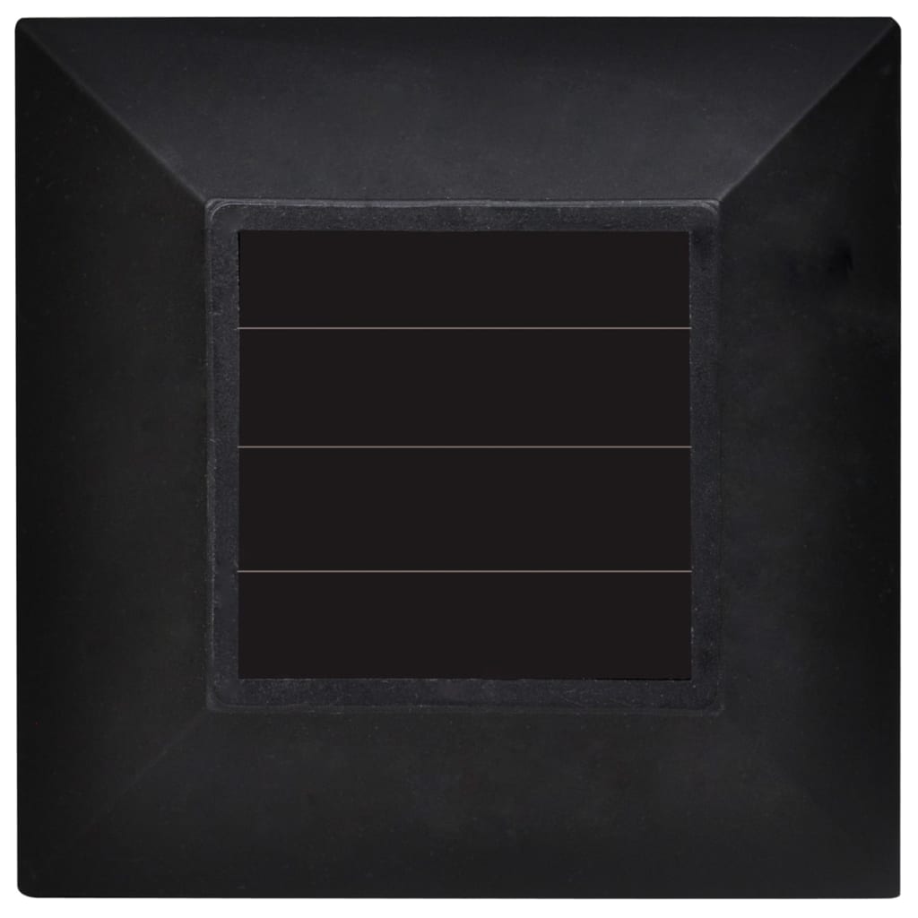 Outdoor Solar Lamp LED Light 12 pcs Spike 8.6 x 8.6 x 38 cm - Black