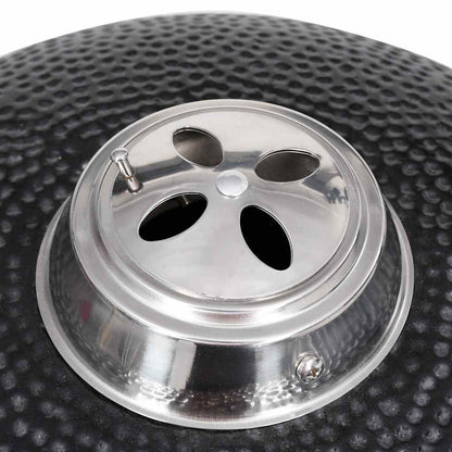 Kamado Barbecue Grill Smoker Ceramic 33 cm - Black