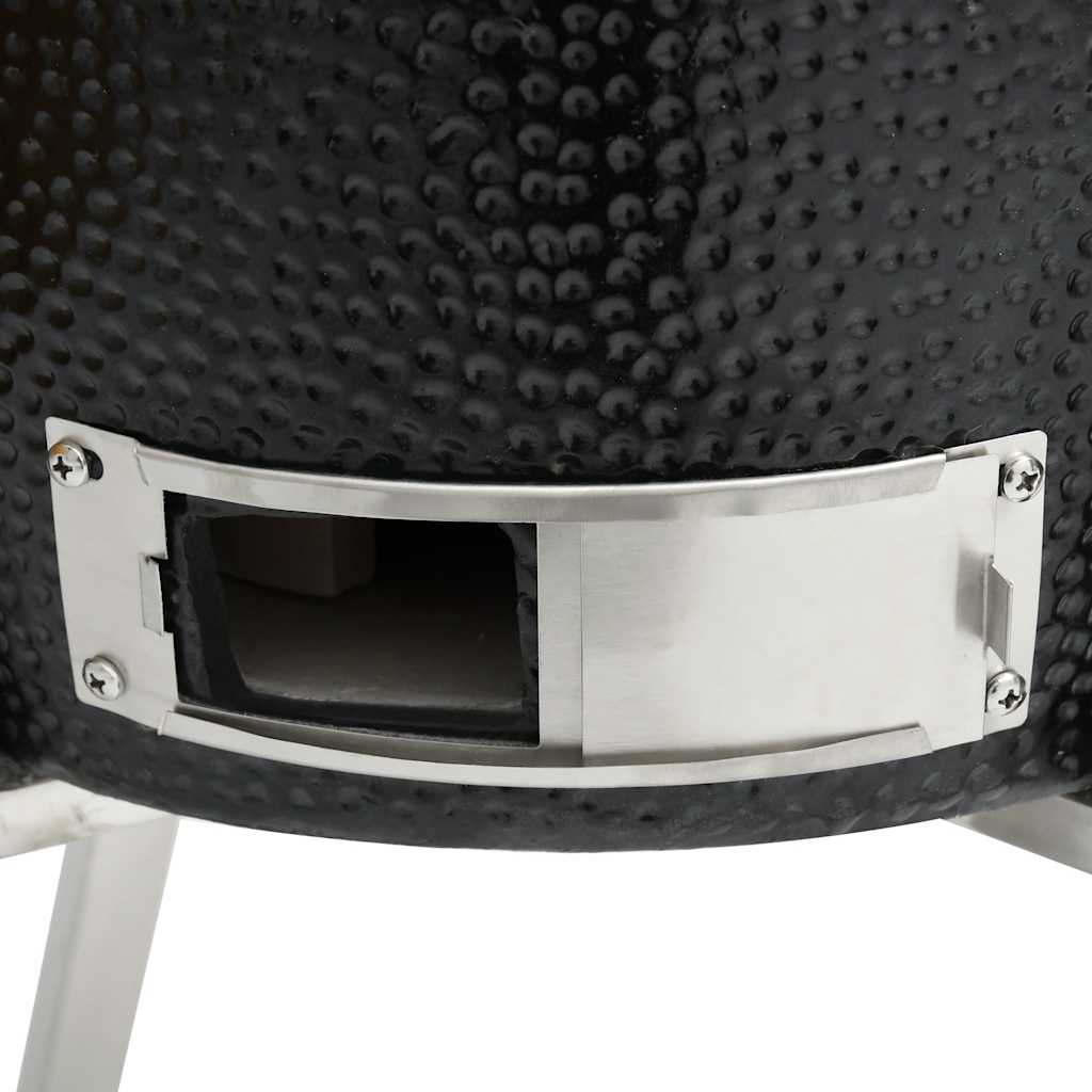 Kamado Barbecue Grill Smoker Ceramic 33 cm - Black