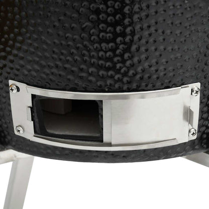 Kamado Barbecue Grill Smoker Ceramic 33 cm - Black