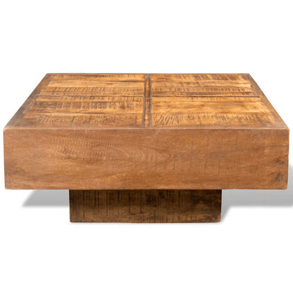 vidaXL Coffee Table Brown Square Solid Mango Wood - 68 x 68 x 28 cm
