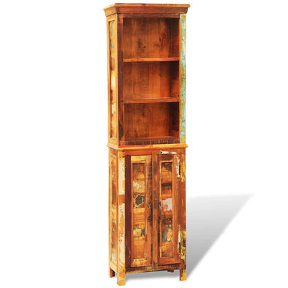 Vintage Style Reclaimed Solid Wood Bookshelf - Brown
