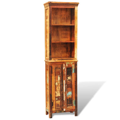 Vintage Style Reclaimed Solid Wood Bookshelf - Brown