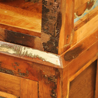 Vintage Style Reclaimed Solid Wood Bookshelf - Brown