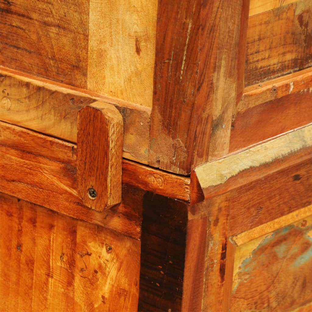 Vintage Style Reclaimed Solid Wood Bookshelf - Brown