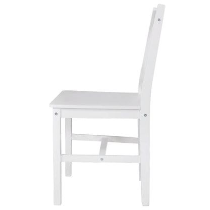 vidaXL Dining Chairs 4 pcs White Pinewood - 41.4 x 45.5 x 85.5 cm
