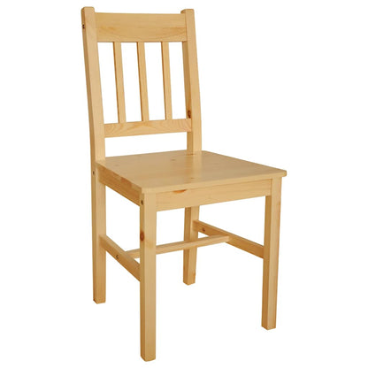 vidaXL Dining Chairs 2 pcs Pinewood - Beige - 41.5 x 45.5 x 86 cm