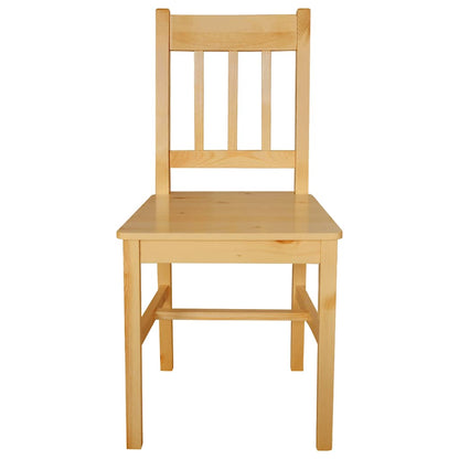 vidaXL Dining Chairs 4 pcs Pinewood - Beige - 41.5 x 45.5 x 86 cm