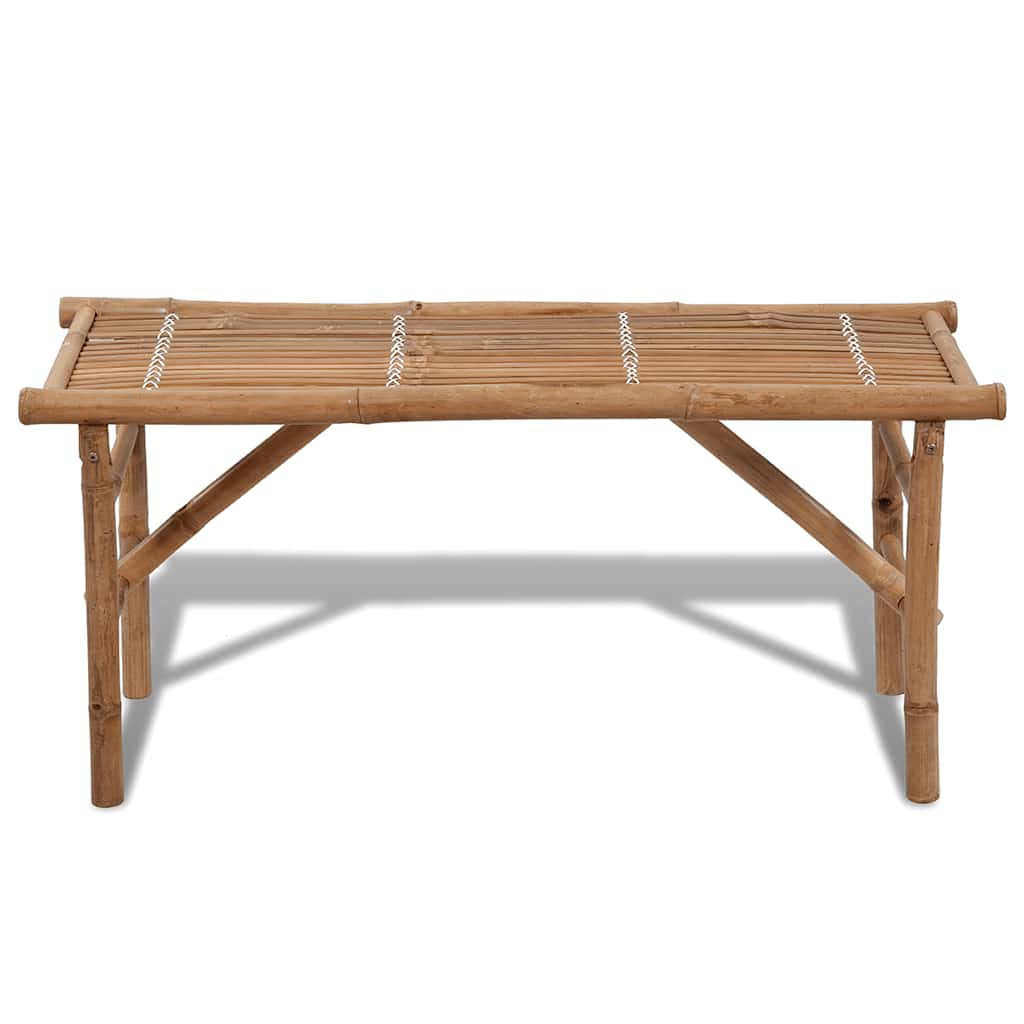 vidaXL Folding Garden Bench 118 cm Bamboo - Brown