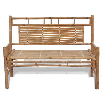 vidaXL Garden Bench 120 cm Bamboo - Brown