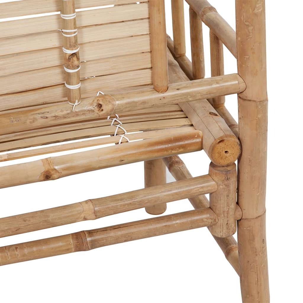 vidaXL Garden Bench 120 cm Bamboo - Brown