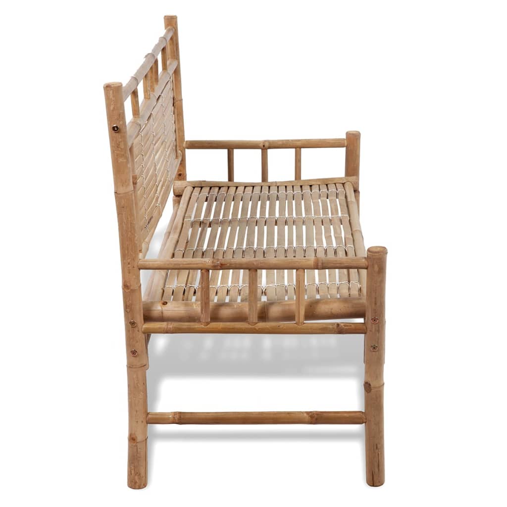 vidaXL Garden Bench 120 cm Bamboo - Brown