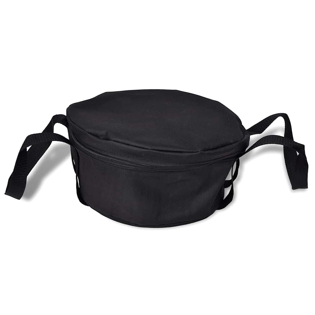 vidaXL Dutch Oven 4.2 L including Accessories - Black - 30 x 27 x 15 cm