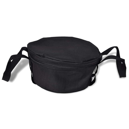 vidaXL Dutch Oven 4.2 L including Accessories - Black - 30 x 27 x 15 cm