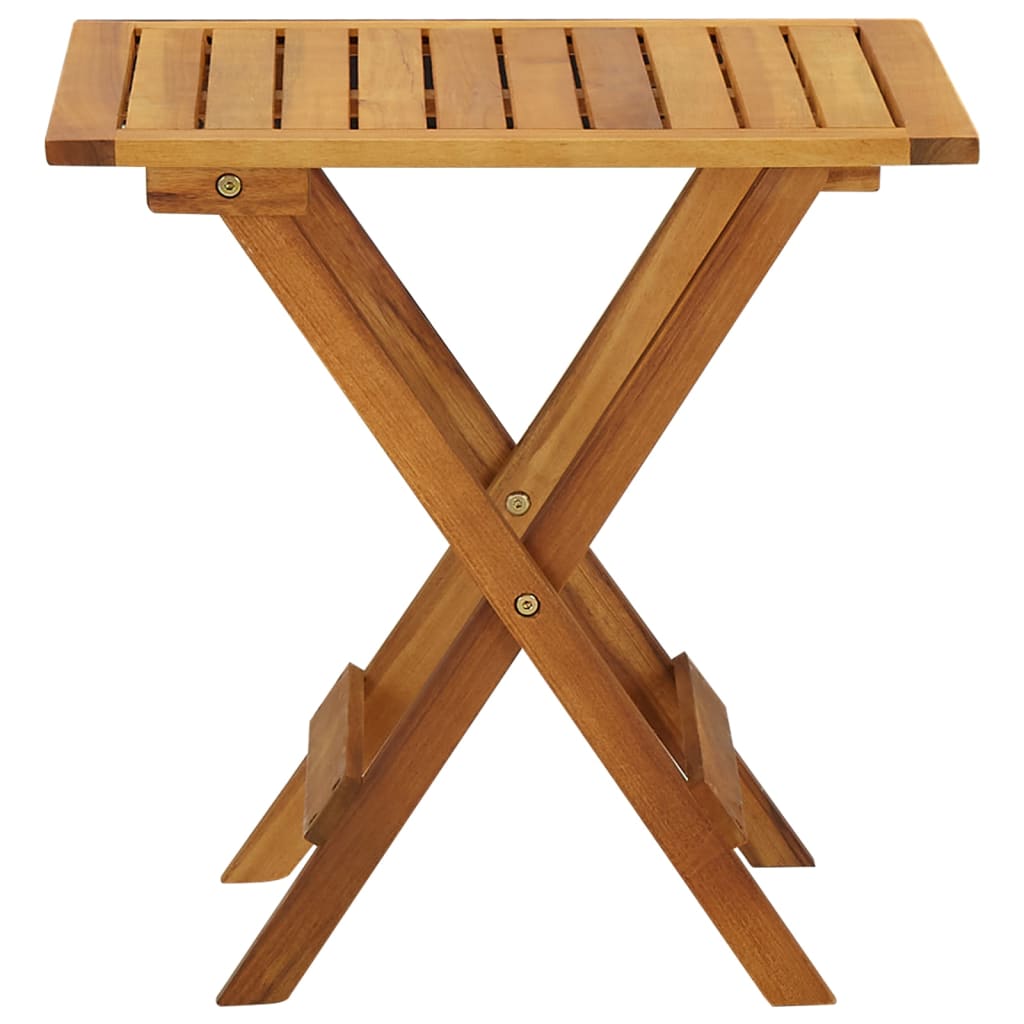 vidaXL Bistro Table 46x46x47 cm Solid Acacia Wood - Brown