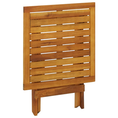 vidaXL Bistro Table 46x46x47 cm Solid Acacia Wood - Brown