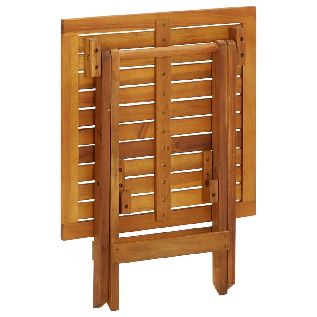 vidaXL Bistro Table 46x46x47 cm Solid Acacia Wood - Brown