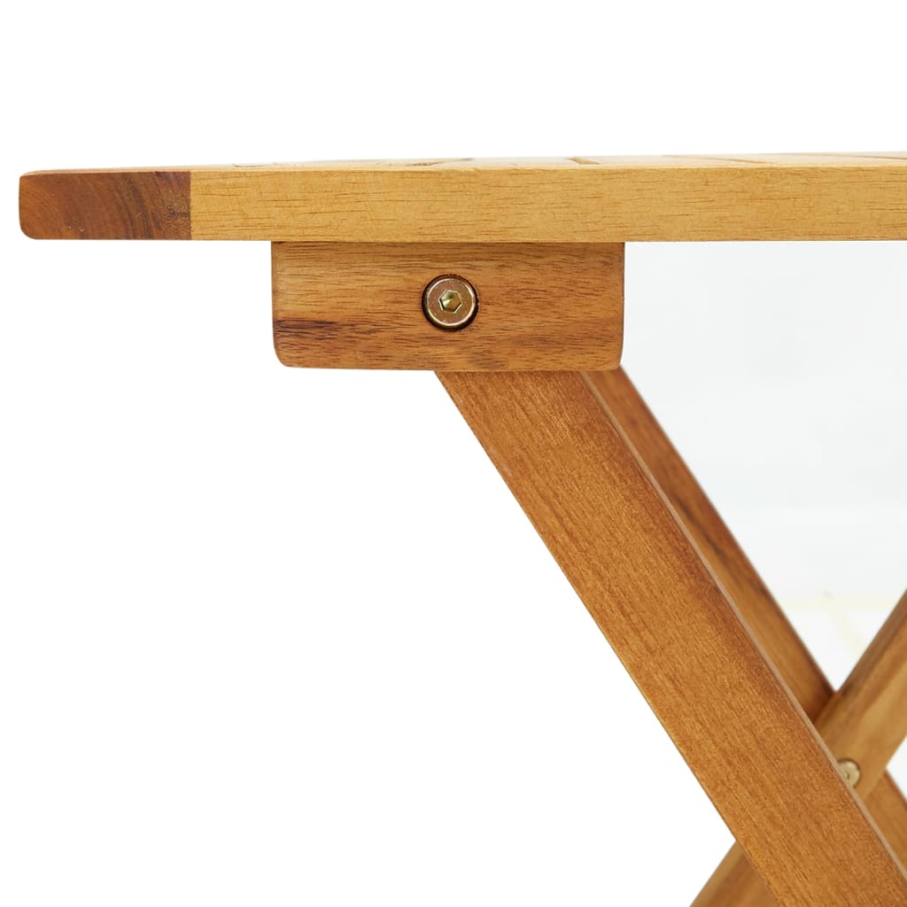 vidaXL Bistro Table 46x46x47 cm Solid Acacia Wood - Brown