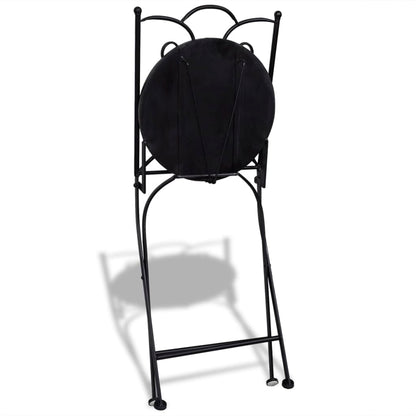 vidaXL Patio Furniture | Terracotta | Powder-coated iron, ceramic tile | Small - Brown