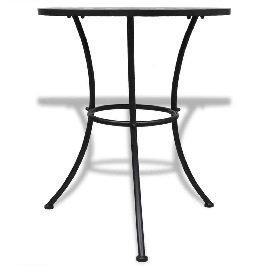 vidaXL Patio Furniture | Terracotta, White | Powder-coated iron, ceramic - Brown