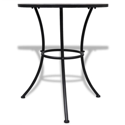 vidaXL Patio Furniture | Terracotta, White | Powder-coated iron, ceramic - Brown