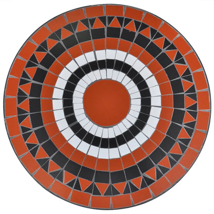 vidaXL Patio Furniture | Terracotta, White | Powder-coated iron, ceramic - Brown