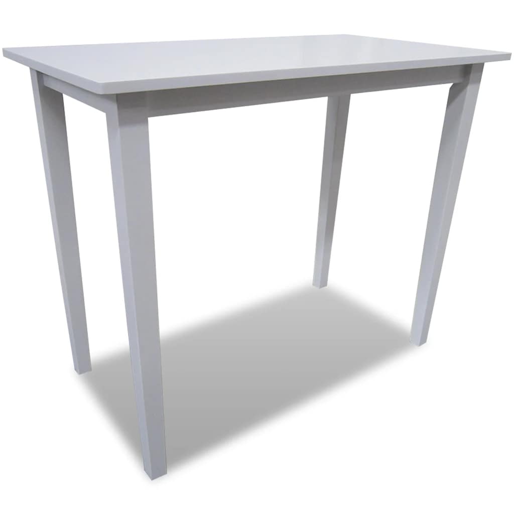 vidaXL Wooden Bar Table White - 110 x 60 x 90.8 cm