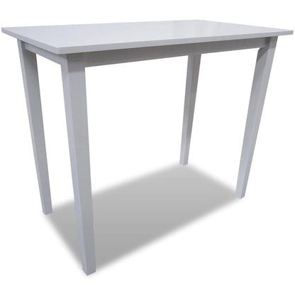 vidaXL Wooden Bar Table White - 110 x 60 x 90.8 cm