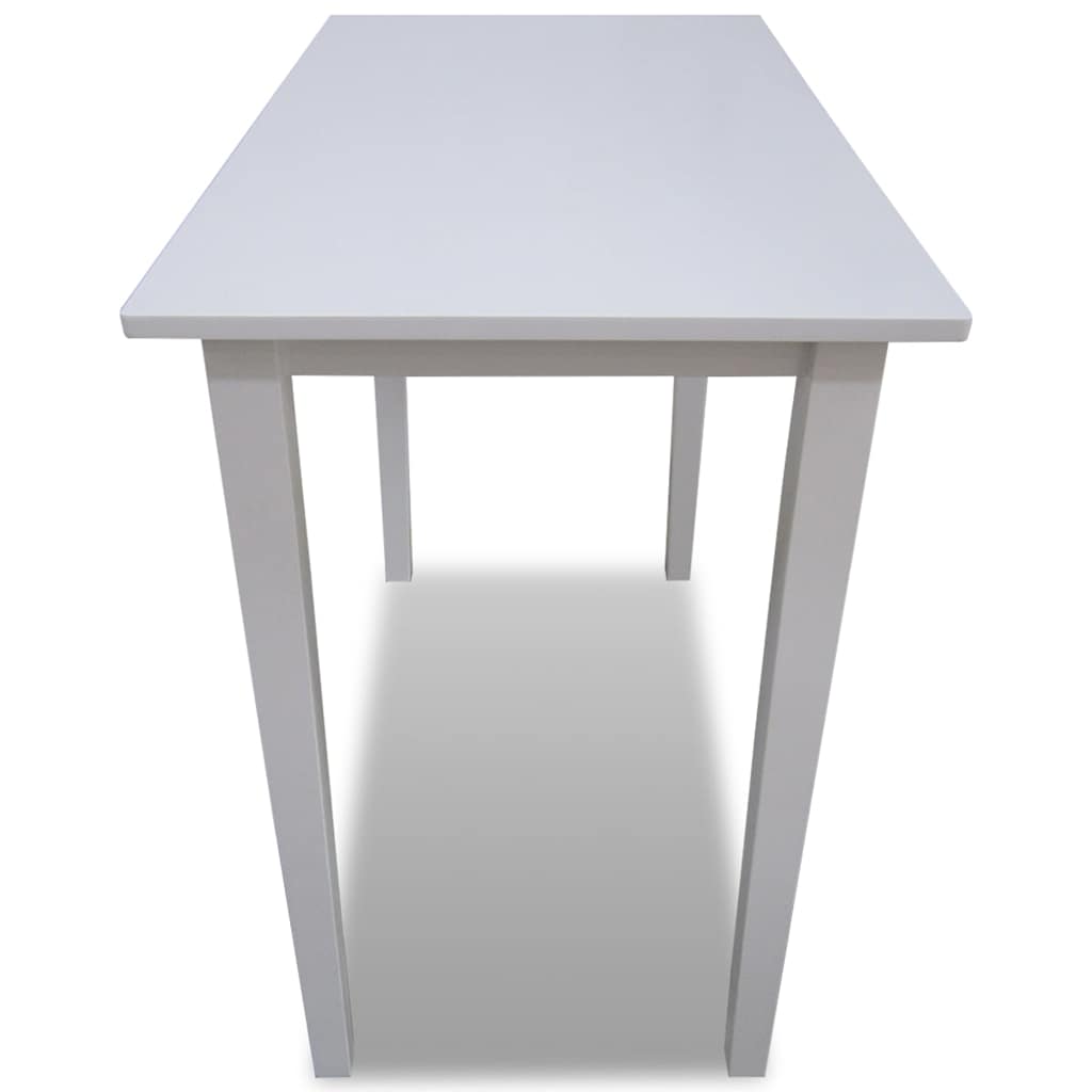 vidaXL Wooden Bar Table White - 110 x 60 x 90.8 cm