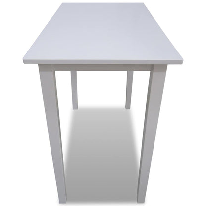 vidaXL Wooden Bar Table White - 110 x 60 x 90.8 cm