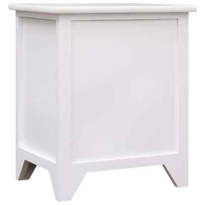 vidaXL Nightstand 2 pcs with 2 Drawers White