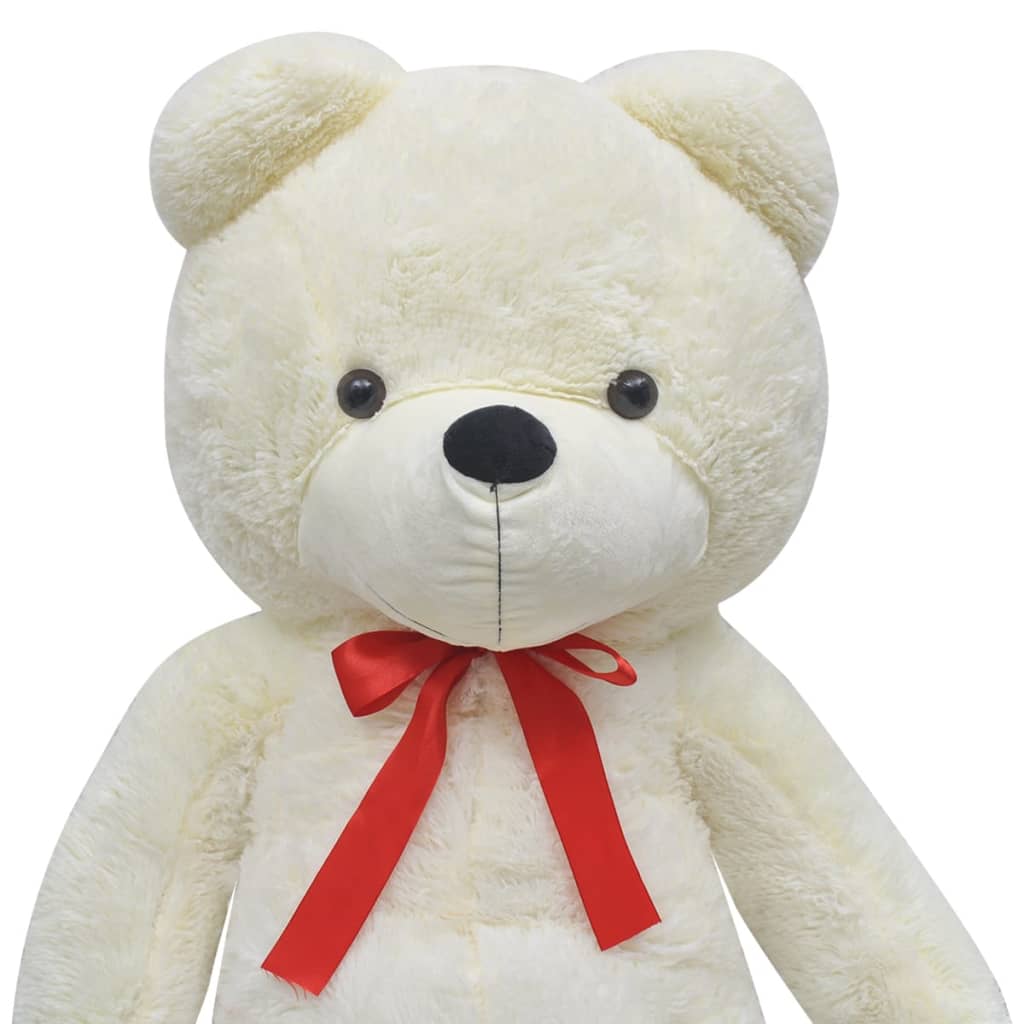 vidaXL XXL Soft Plush Teddy Bear Toy White 85 cm - 100 cm