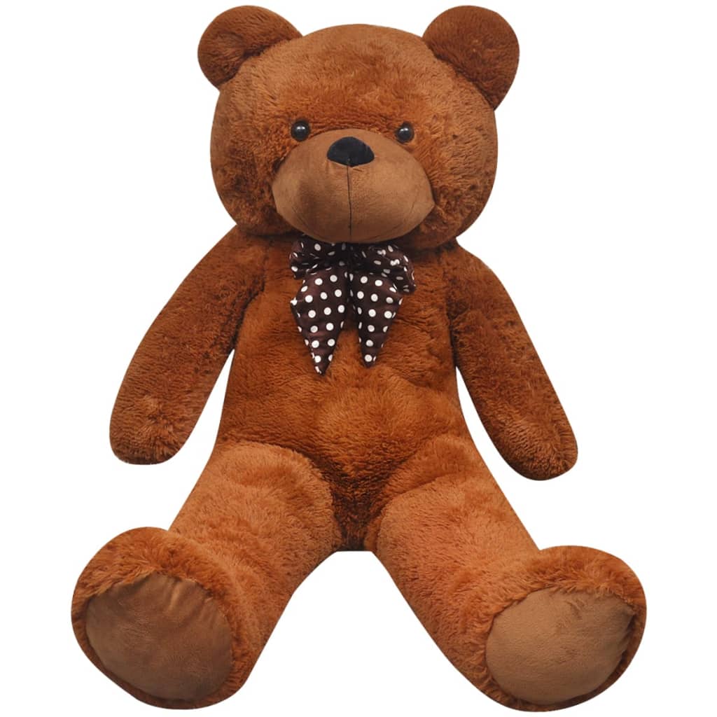 vidaXL XXL Soft Plush Teddy Bear Toy Brown 135 cm - 150 cm