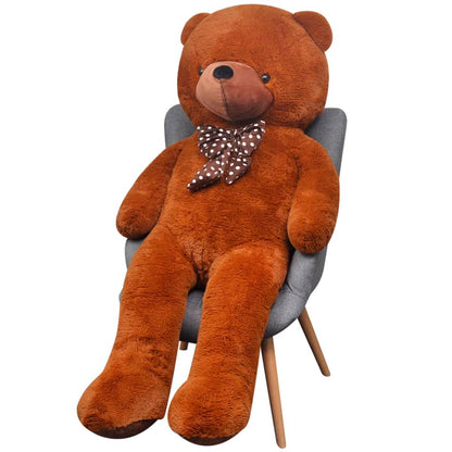 vidaXL XXL Soft Plush Teddy Bear Toy Brown 135 cm - 150 cm