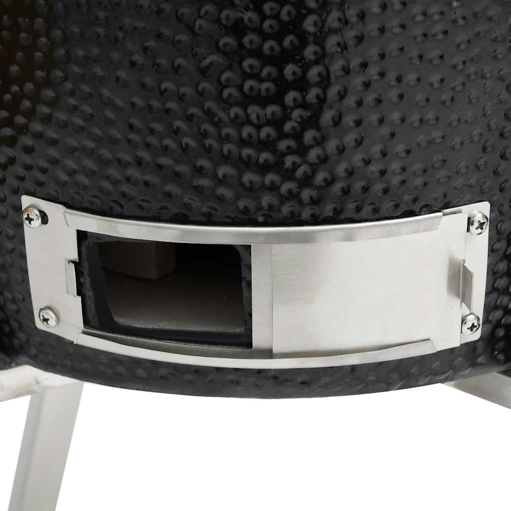 Kamado Barbecue Grill Smoker Ceramic 33 cm - Black - 12124