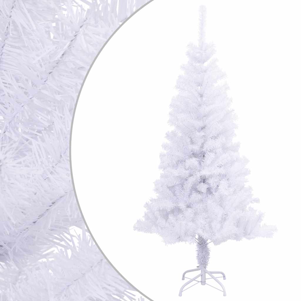 vidaXL Artificial Christmas Tree with Stand 150 cm 380 Branches - White - 150 x 80 cm