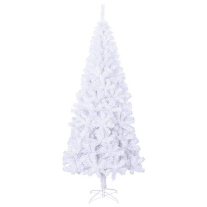 vidaXL Artificial Christmas Tree with Steel Stand 210 cm 910 Branches - White - 210 x 110 cm