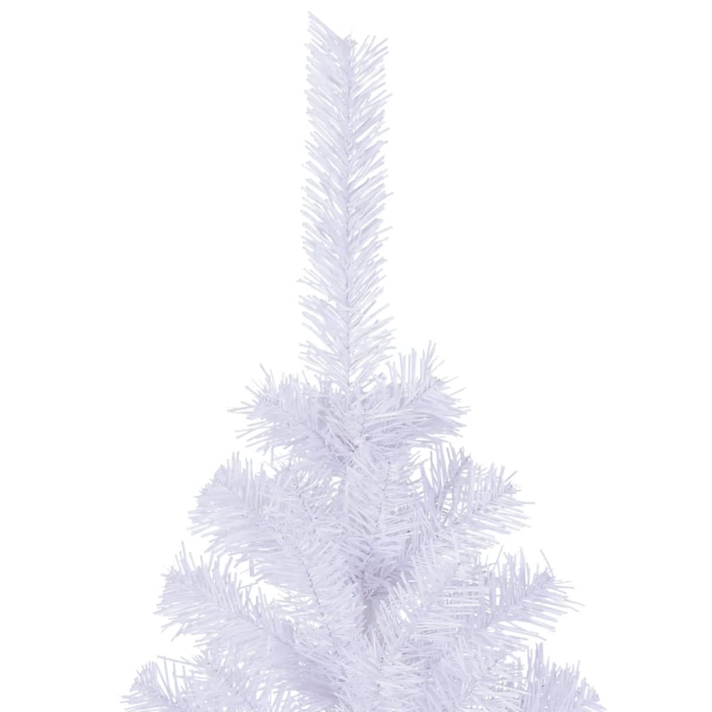 vidaXL Artificial Christmas Tree with Steel Stand 210 cm 910 Branches - White - 210 x 110 cm