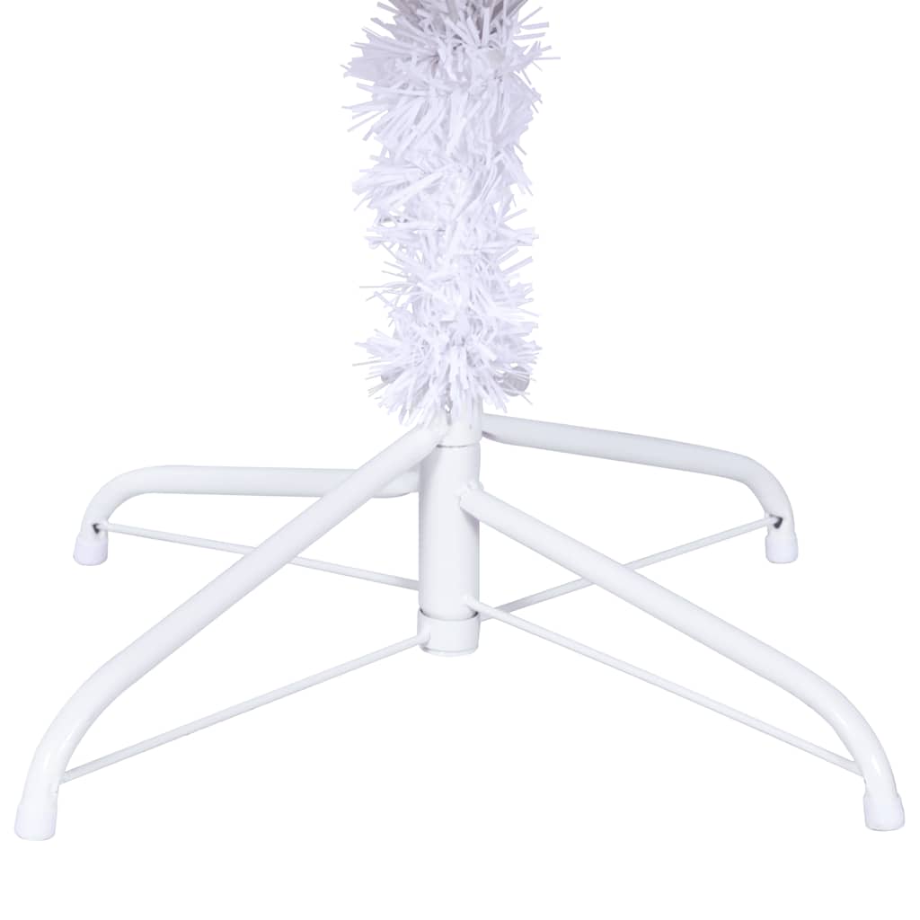 vidaXL Artificial Christmas Tree with Steel Stand 210 cm 910 Branches - White - 210 x 110 cm