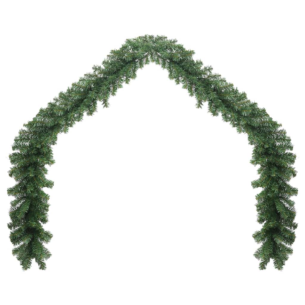242424 Christmas Garland with LED Lights 10 m - Gre - 1000 x 24 x 24 cm