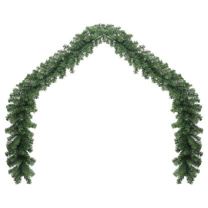 242424 Christmas Garland with LED Lights 10 m - Gre - 1000 x 24 x 24 cm