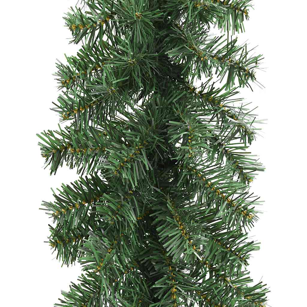 242424 Christmas Garland with LED Lights 10 m - Gre - 1000 x 24 x 24 cm